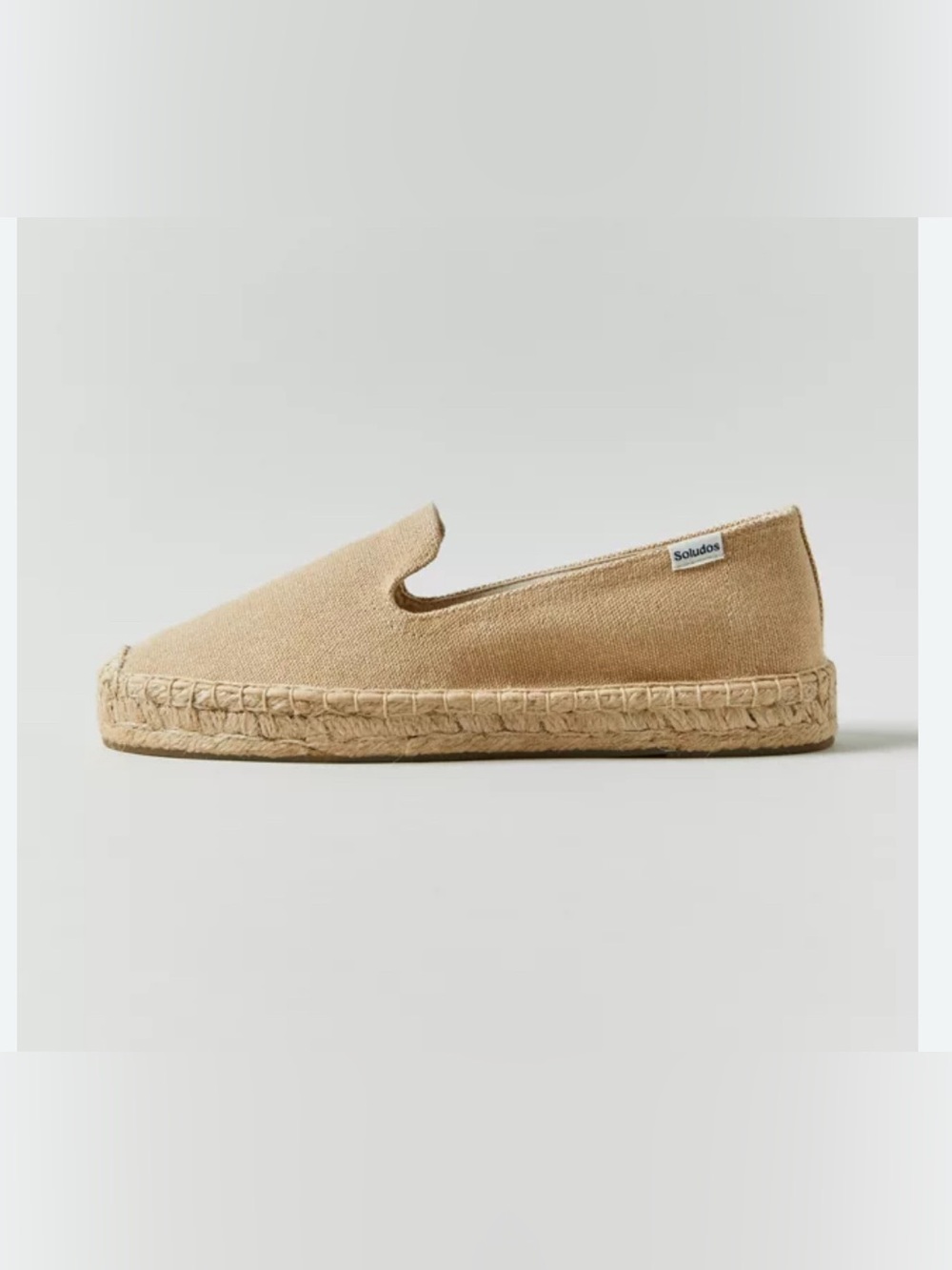New Soludos Espadrille Loafer in Tan Size 8